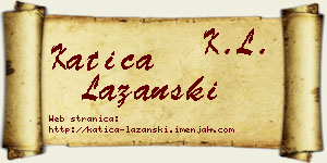 Katica Lazanski vizit kartica